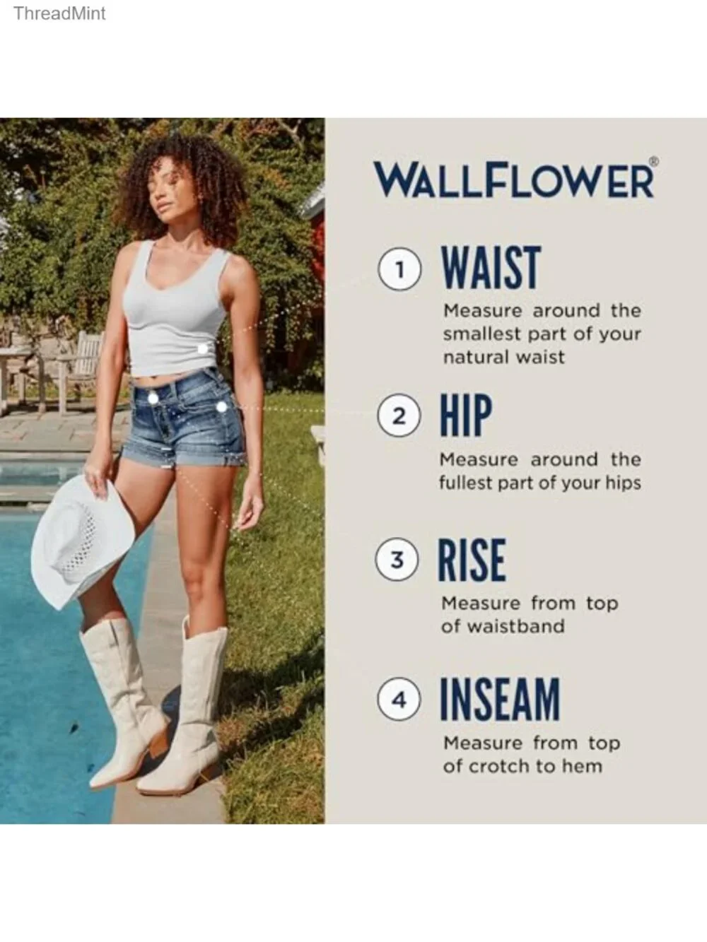 High-Rise Pull-On Bermuda Denim Shorts 9